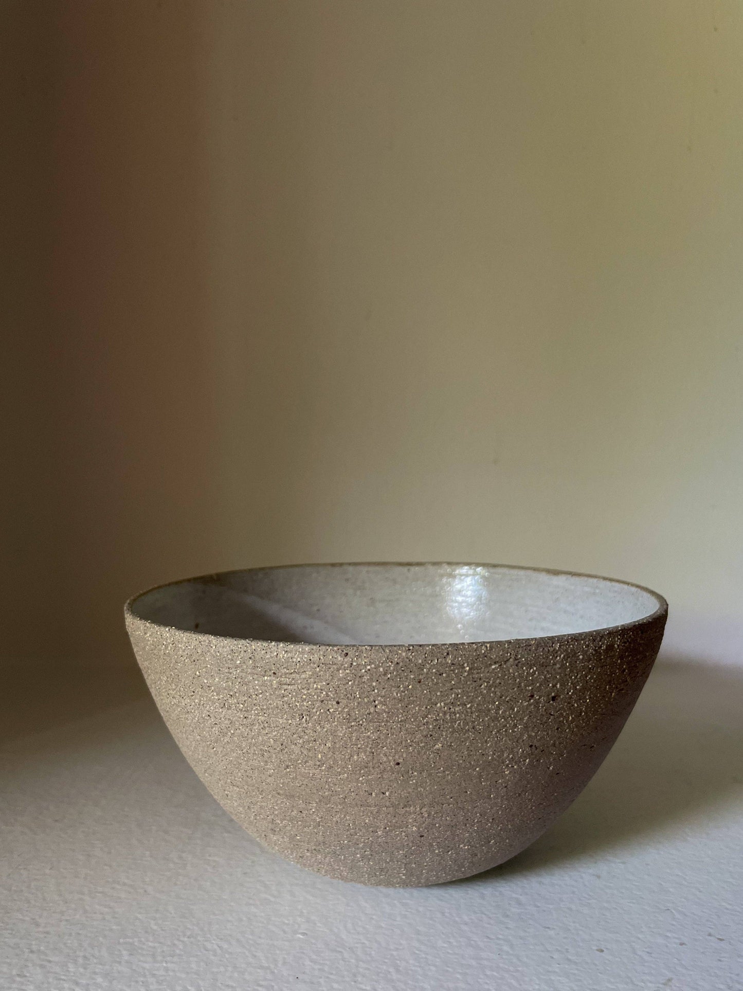 handmade stoneware ceramic deep bowl - limited edition